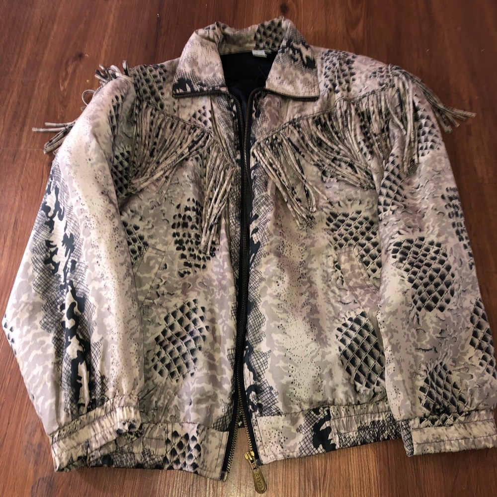 Vintage silk fringe jacket!